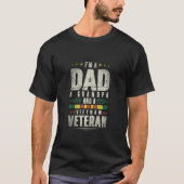 T-shirt Usa Fière Père Papa Grand-Père Papi Vétérinaire V (Devant)