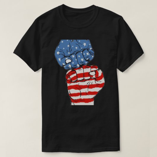 T-shirt USA Fists (Design devant)