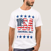 T-shirt USA Flag Memorial Day 2024 (Devant)