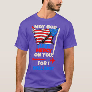 T-shirt USA Flag Pride God Mercy Soldier Cadeau de l'USAF