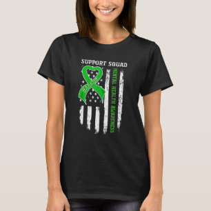 T-shirt USA Flag Support Squad Mental Health Awareness