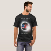 T-shirt USA FLAG Total éclipse solaire 8 avril 2024 (Devant entier)