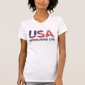T-shirt USA fondée 1776 (Devant)