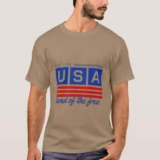 T-Shirt USA Foyer de la Liberté Patriotique - Vint