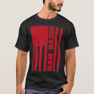 T-shirt USA Ham Radio American Flag