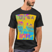 T-shirt USA Hillary Hope Stronge Together (Devant)