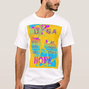 T-shirt USA Hillary Hope Stronge Together