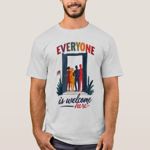 T-shirt USA Inclusivité pour tous - Tout le monde est le b