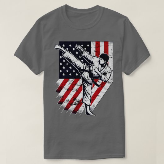 T-shirt USA Karate Kick (Design devant)