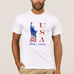 T-shirt USA Liberty and Justice Statue of Liberty