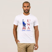 T-shirt USA Liberty and Justice Statue of Liberty (Devant entier)
