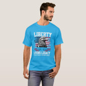 T-shirt USA Liberty Eagle Living Legacy Celebration Design (Devant entier)