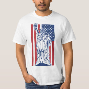 T-shirt USA Liberty vêtements personnalisés