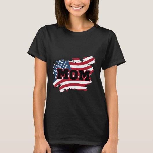 T-shirt USA Maman (Devant)