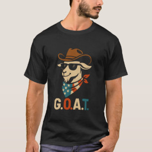 T-shirt USA Merica Chèvre 4 juillet Hommes Femmes Enfants 