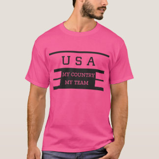 T-shirt USA My Country MY team