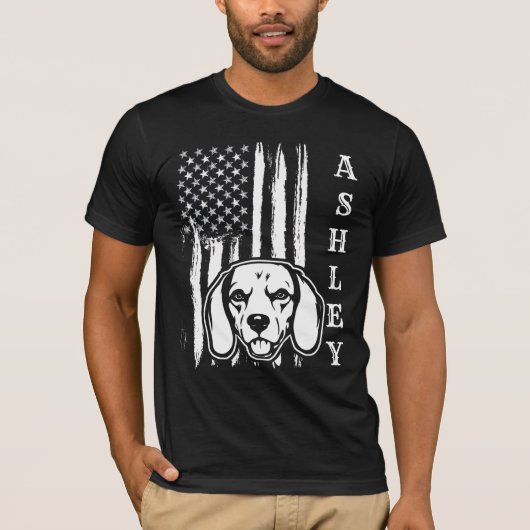 T-shirt USA Patriot Beagle Dog US Pet (Devant)
