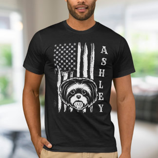 T-shirt USA Patriot Shih tzu Dog US Pet