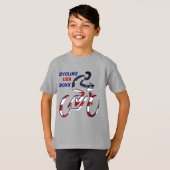 T-shirt USA Patriotic Biking CYCLING (Devant entier)