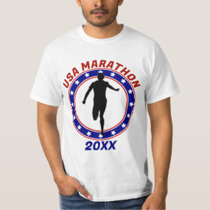 T-shirt USA Patriotic MARATHON / REPOS