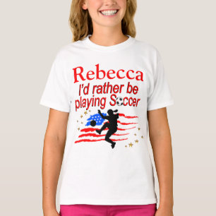 T-SHIRT USA PLUTÔT JOUER DU FOOTBALL PERSONNALISÉ TEE