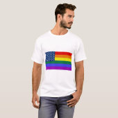 T-shirt USA Rainbow Pride (Devant entier)
