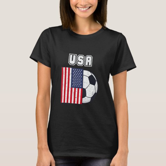 T-shirt Usa Soccer Team Flag (Devant)