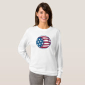 T-shirt USA Stars and Stripes Baseball (Devant entier)