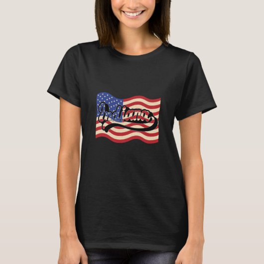 T-shirt USA State America Indiana (Devant)