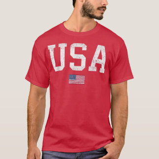 T-shirt USA T Hommes Enfants Drapeau américain patriotique