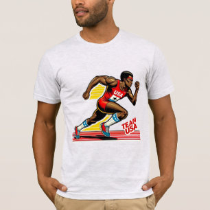 T-SHIRT USA-TRACK ET CHAMP 6