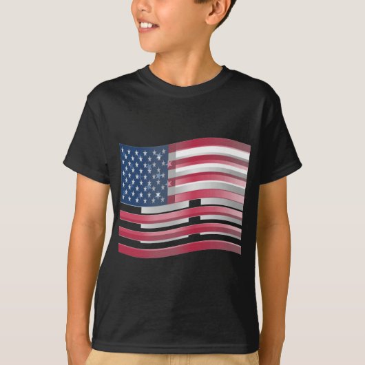 T-shirt USA Unites : Stripes & Stars en Gras Design (Devant)
