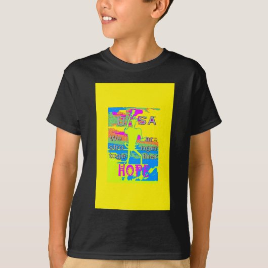 T-shirt USA Unity Design : Espoir et force (Devant)