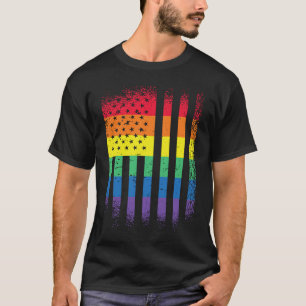 T-shirt usa us flag Mouvement social LGBT fierté