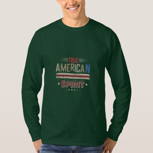 T-shirt USA vrai Sprit américain (Devant)