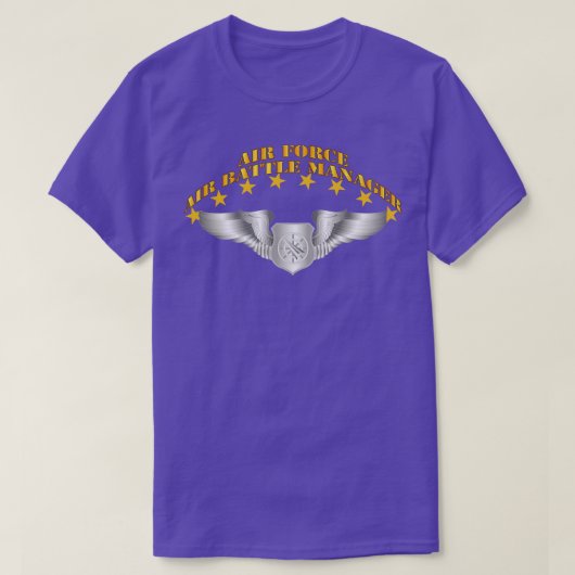 T-shirt USAF Air Battle Manager Ailes de base (Design devant)