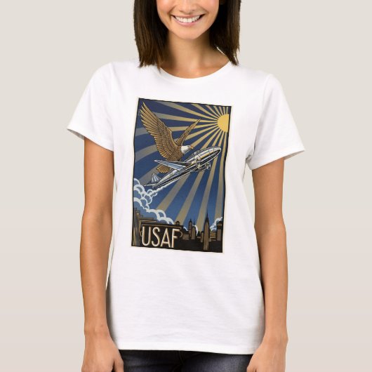 T-shirt USAF Art Deco (Devant)