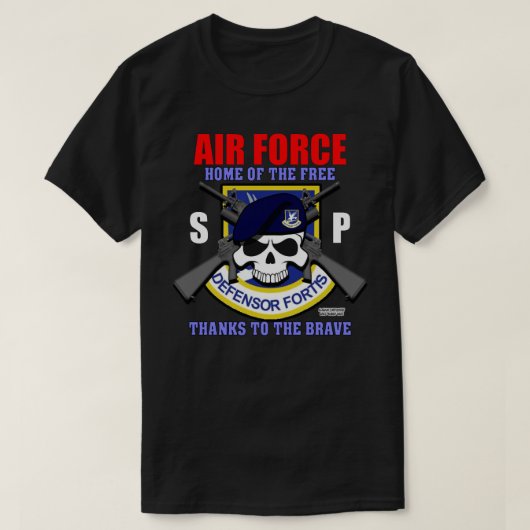 T-shirt USAF Forces de sécurité - Police de sécurité Vétér (Design devant)