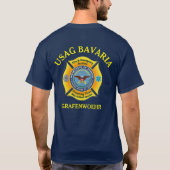 T-SHIRT USAG BAVARIA FIRE DEPT GRAFENWOEHR ALLEMAGNE (Dos)
