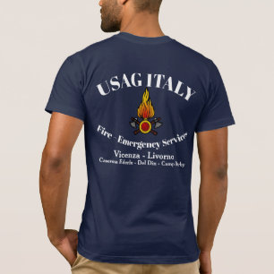 T-SHIRT USAG ITALIE FIRE DEPT VICENZA