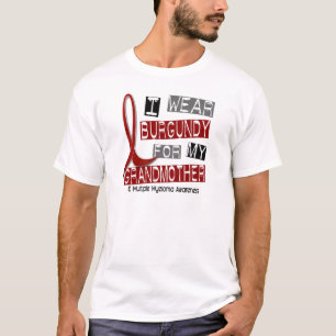 T-shirt Usage Bourgogne du MYÉLOME MULTIPLE I pour la