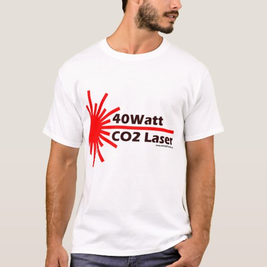 T-shirt usage de laser du CO2 40Watt ! (Devant)