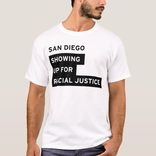 T-shirt Usage de logo de SURJ San Diego (Devant)