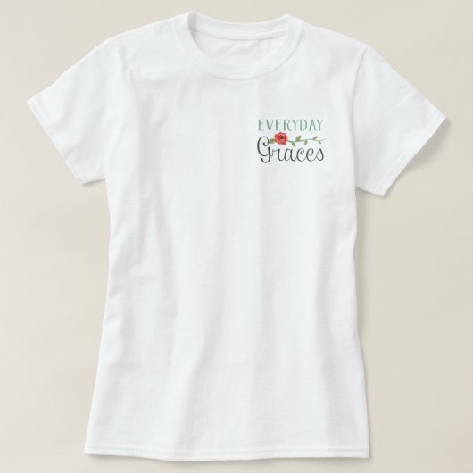 T-shirt Usage quotidien de grâces (Design devant)
