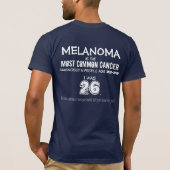 T-shirt Usage Suncreen - conscience de mélanome (Dos)