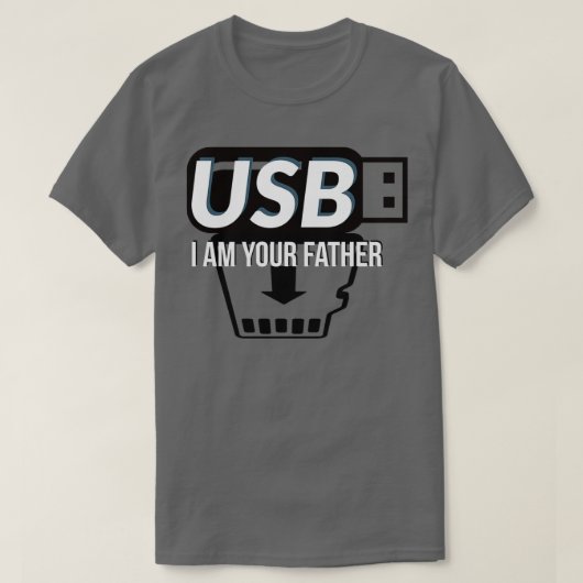 T-shirt usb je suis votre père Classique Copie 1 (Design devant)