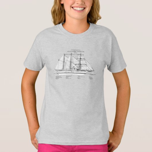 T-shirt USCGC Alexander Hamilton wix-272 - SBD (Devant)