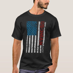 T-shirt Usonian Movement Us Drapeau Suggestion D'Être Appe
