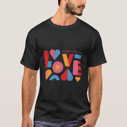T-shirt Usps pour l'amour Usa (Devant)