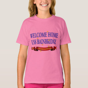 T-shirt USS à la maison bienvenu Bainbridge